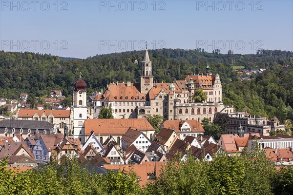 City view with Sigmaringen Castle
