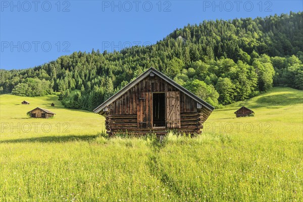 Hay barns at Geroldsee