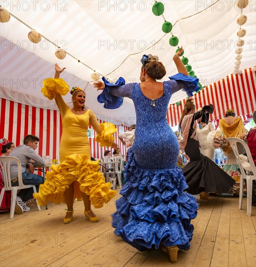 Women dancing Sevillano