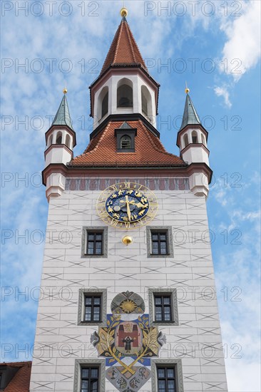 Tower with tower clock