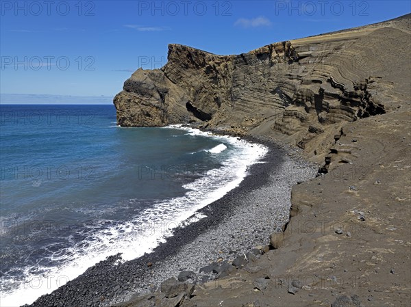 Barren volcanic coast