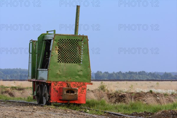 Bog railway for the transport of peat in the Goldenstedter Moor