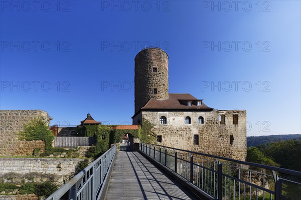 Castle ruin Thann Castle with fortified defence tower