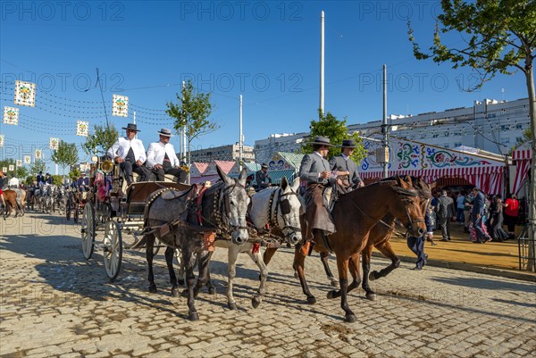 Decorated horse-drawn carriage