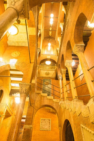 Interior in Palazzo Stern with stairs and columns