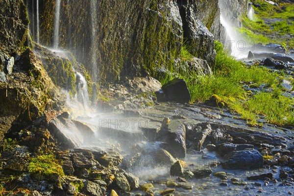 Waterfall on the Gotthard Pass