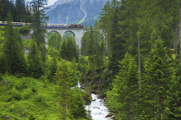 Viaduct on the Albula Pass