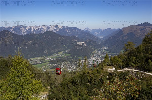 Katrin cable car with view of Bad Ischl