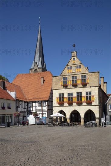 Parish church St. Christophorus and old town hall