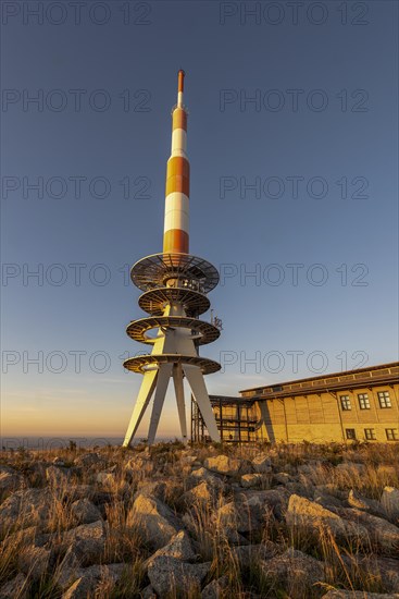 Brocken plateau with transmitter mast