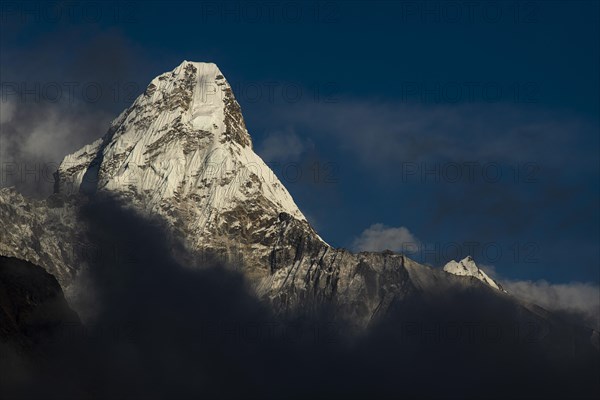 Ama Dablam 6812 m in the evening light