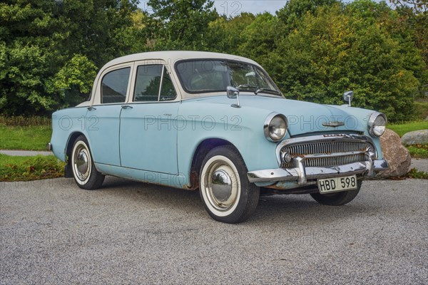 Vintage car Hillman Minx de Luxe Saloon 1957 in Ystad