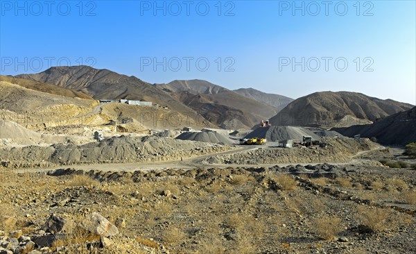 Quarry in the Danakil Depression below sea level