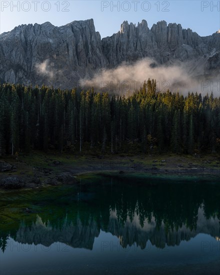 Sunrise with a view of the Karersee