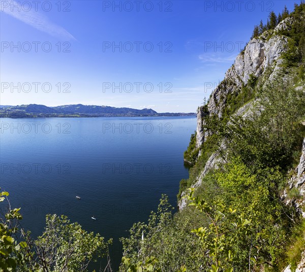 View from Traunstein to the Lake Traun