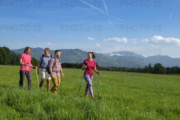 Group hiking