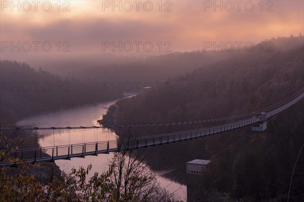 Sunrise at the Rappbode dam