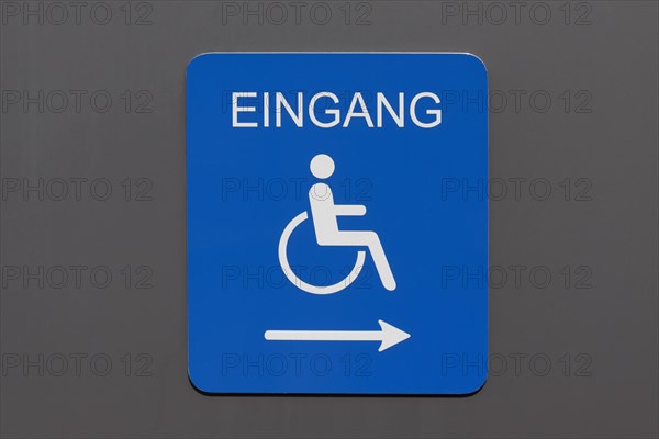 Sign with pictogram