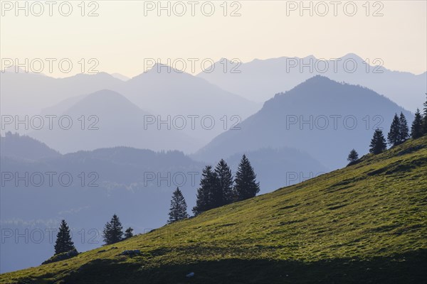 Mountains in haze