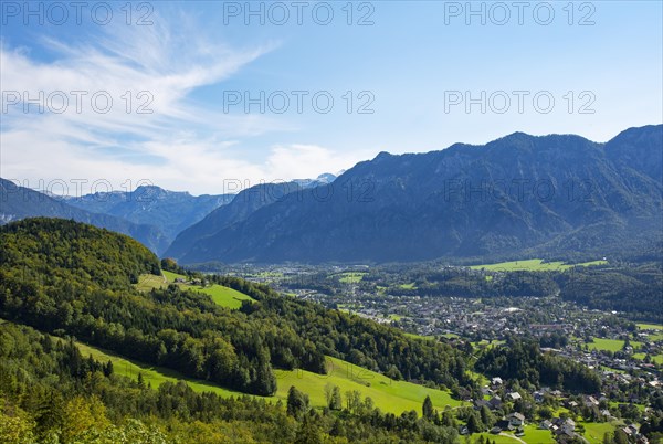 View from the Ewigen Wand to Bad Goisern