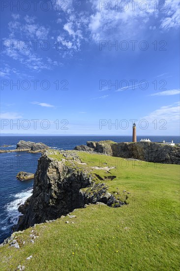 The Butt-of-Lewis Lighthouse at the northernmost point of the Isle of Lewis