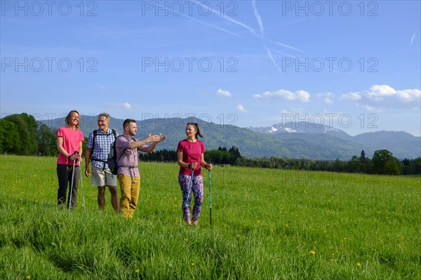 Group hiking