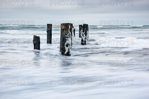 Winter storm at the Baltic Sea