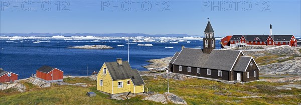 Zion Church and Hospital in Disko Bay