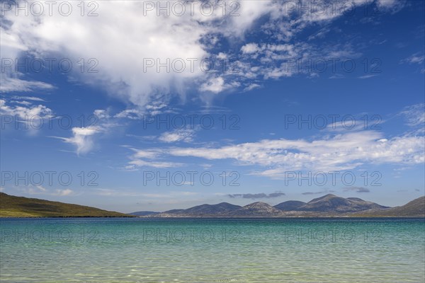 View from Luskentyre Beach over East Loch Tarbert