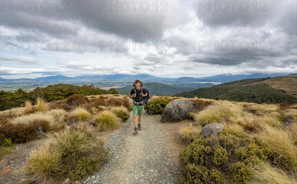 Hiker on Kepler Track