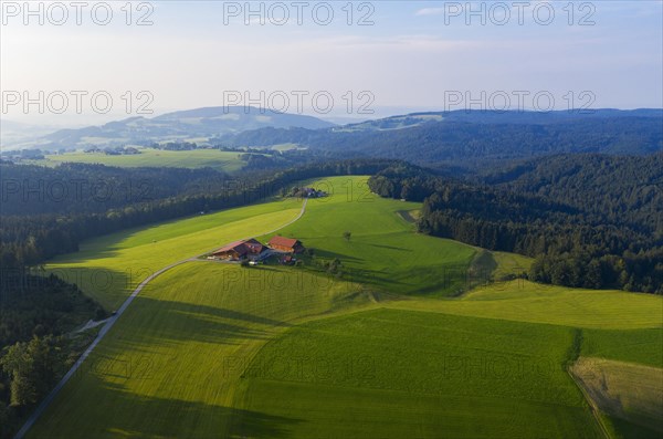 Cultural landscape at the Mondseeberg with Einoedhof