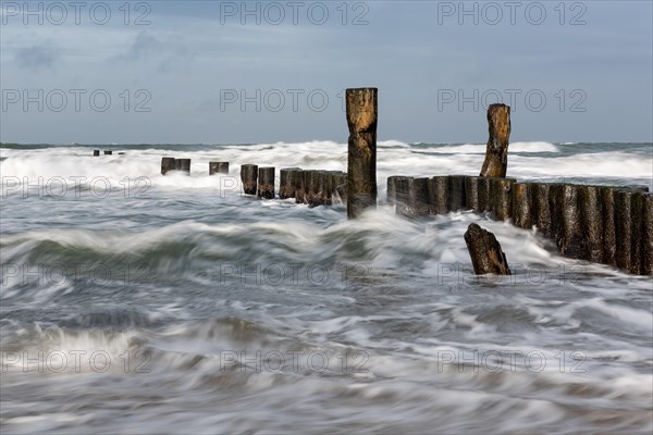 Winter storm at the Baltic Sea