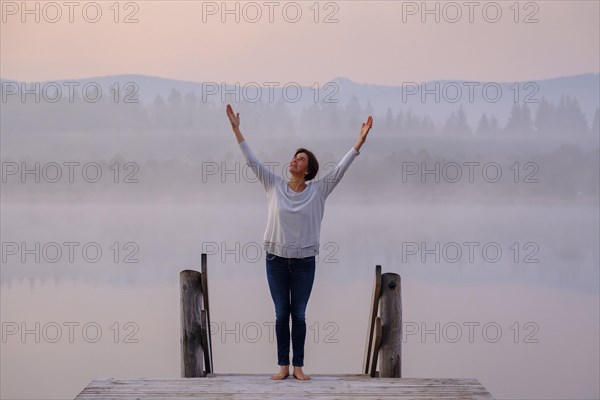 Woman at a jetty