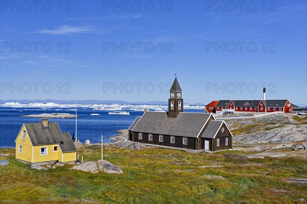 Zion Church and Hospital in Disko Bay