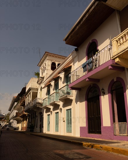 Street with historic houses