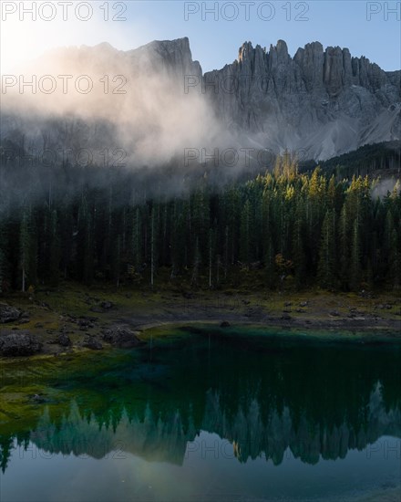 Sunrise with a view of the Karersee