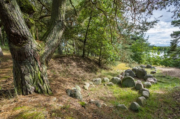 Viking graves in the form of ships