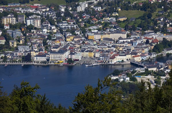 View from the tree top walk to the Lake Traun and Gmunden