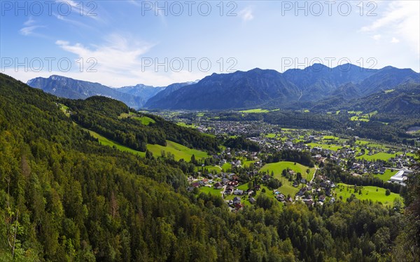 View from the Ewigen Wand to Bad Goisern
