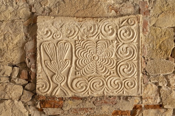 Relief fragment in the atrium