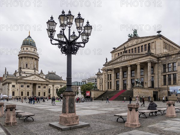 Concert Hall and German Cathedral on the Gendarmenmarkt