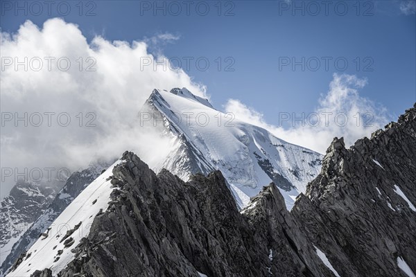 Rugged mountain peaks