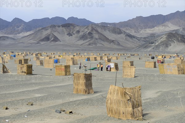 Huts of squatters