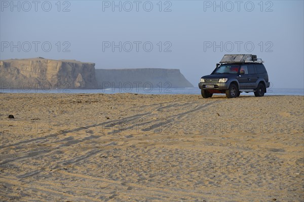 Off-road vehicle at Supay Beach