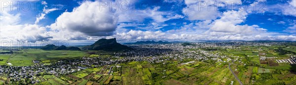 Aerial view of Mount Corps de Grande and Mont Saint Pierre