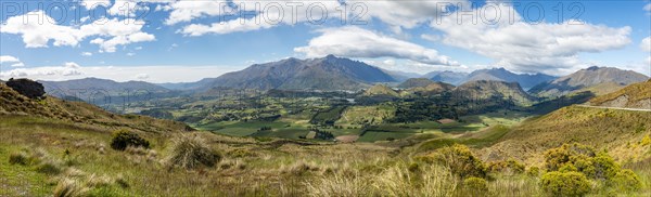 View of the surrounding mountains with The Remarkables mountain range and Lake Wakatipu