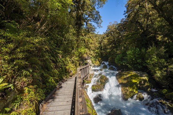 Wooden jetty on the river