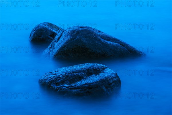 Stones in the water of the Baltic Sea