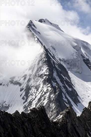 Rugged mountain peaks