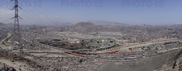 View from the Cerro San Cristobal viewpoint to the capital